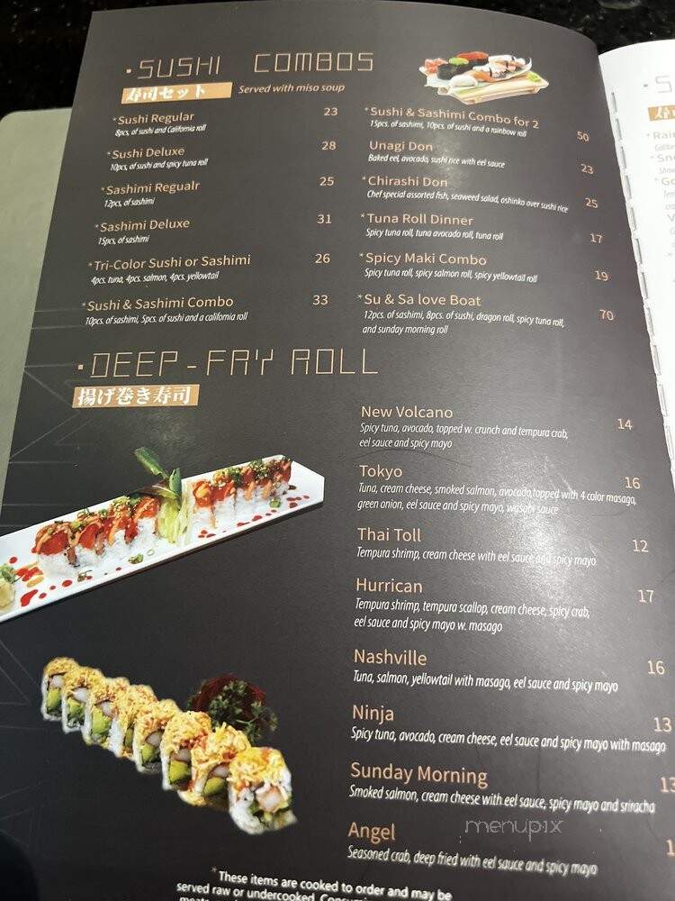Takumi Hibachi - Franklin, TN menu_pic