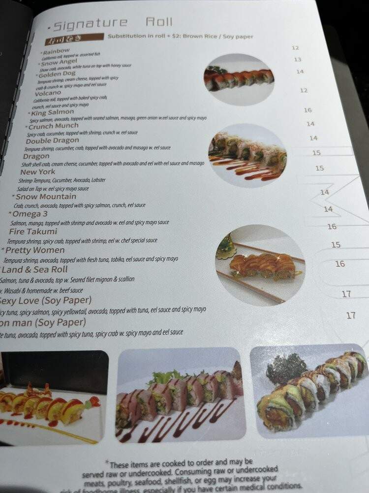 Takumi Hibachi - Franklin, TN menu_pic