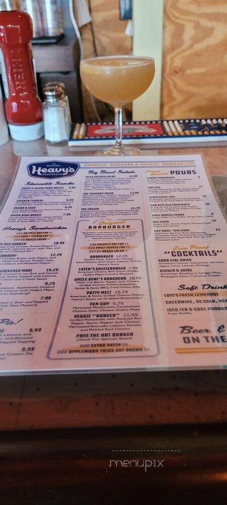 Heavy's Barburger - Charleston, SC menu_pic