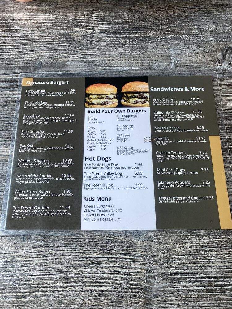 Street Burger - Henderson, NV menu_pic