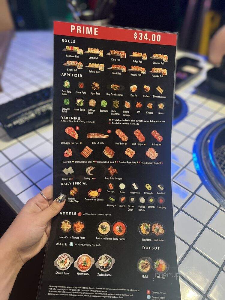 Shin Yakiniku Japanese BBQ - Las Vegas, NV menu_pic