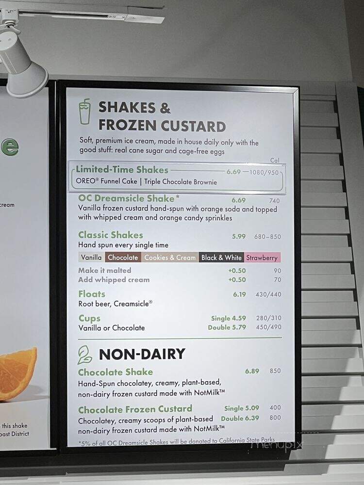 Shake Shack - Irvine, CA menu_pic
