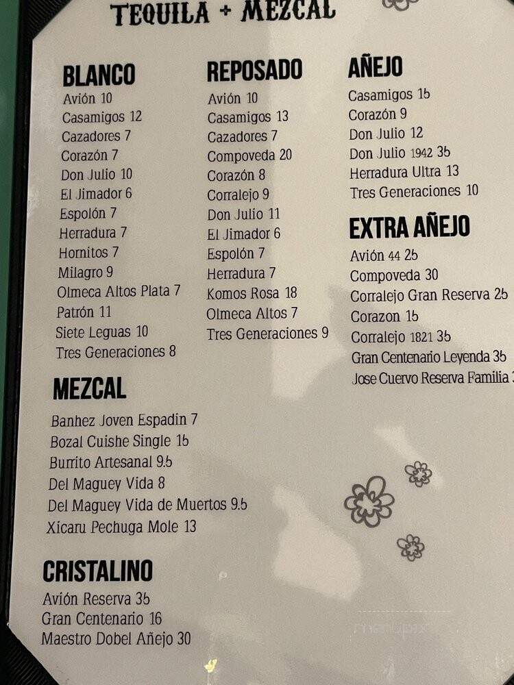 Barrio - Orlando, FL menu_pic