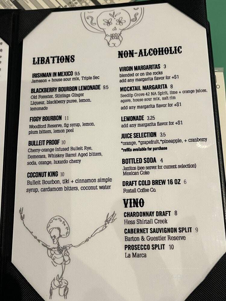 Barrio - Orlando, FL menu_pic