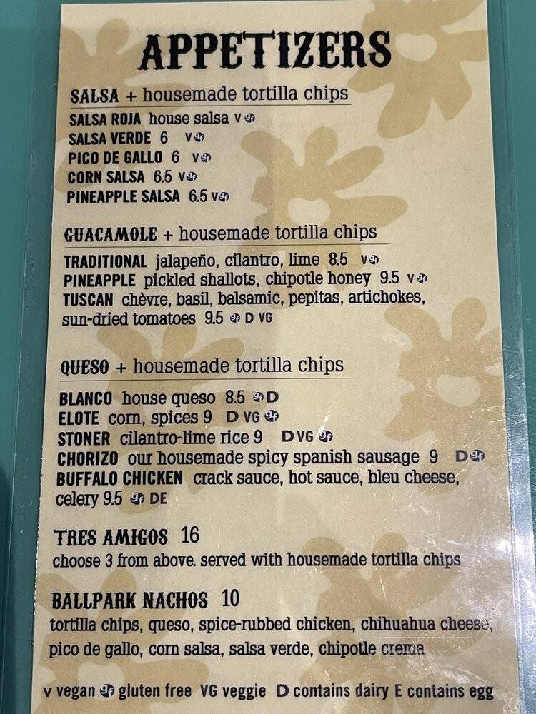 Barrio - Orlando, FL menu_pic