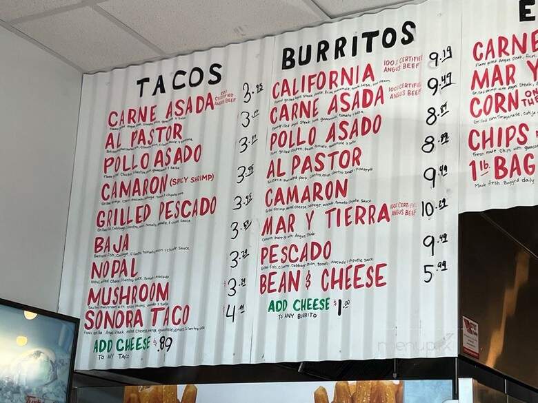 The Taco Stand - San Diego, CA menu_pic