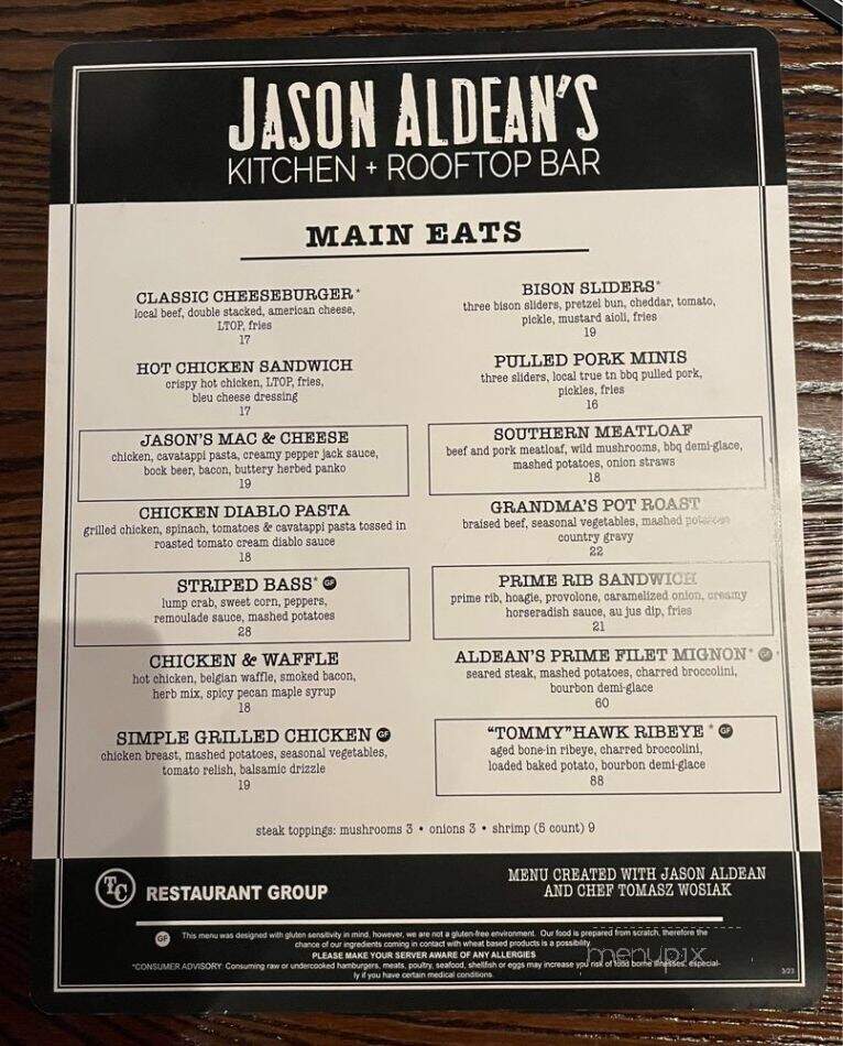 Jason Aldean's Kitchen + Rooftop Bar - Nashville, TN
