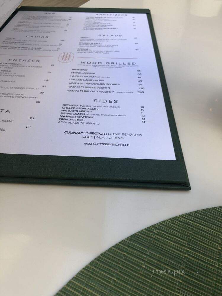 Espelette - Beverly Hills, CA menu_pic