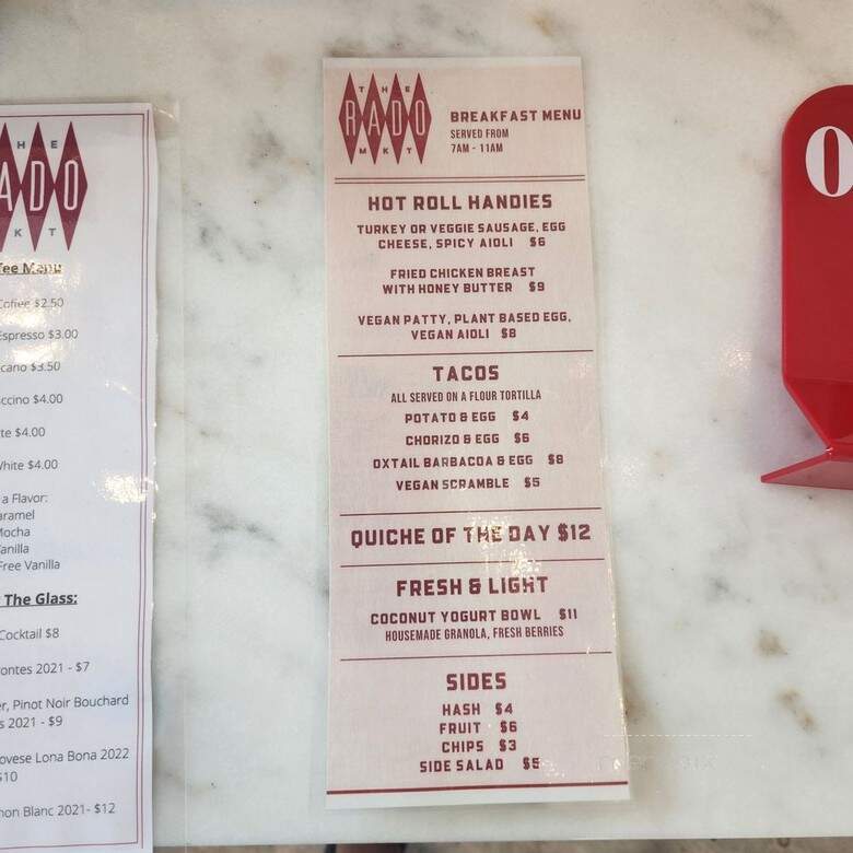 The Rado Market - Houston, TX menu_pic