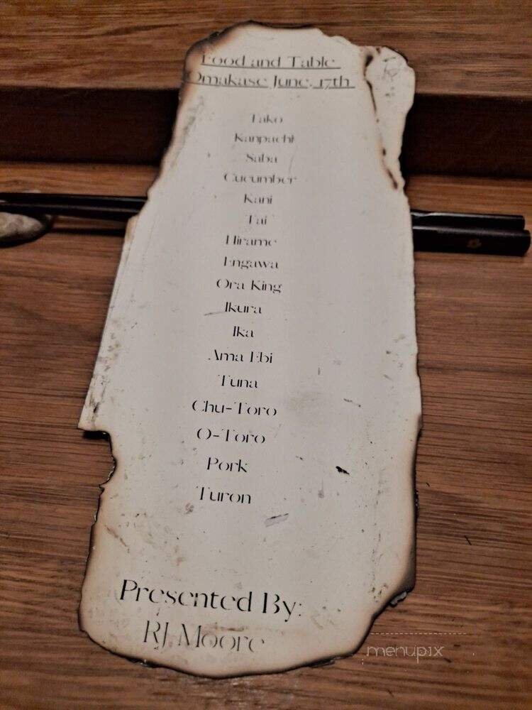 Food and Table - Jacksonville, TX menu_pic