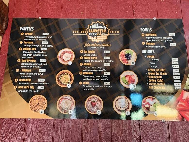 Waffle City - Portland, OR menu_pic