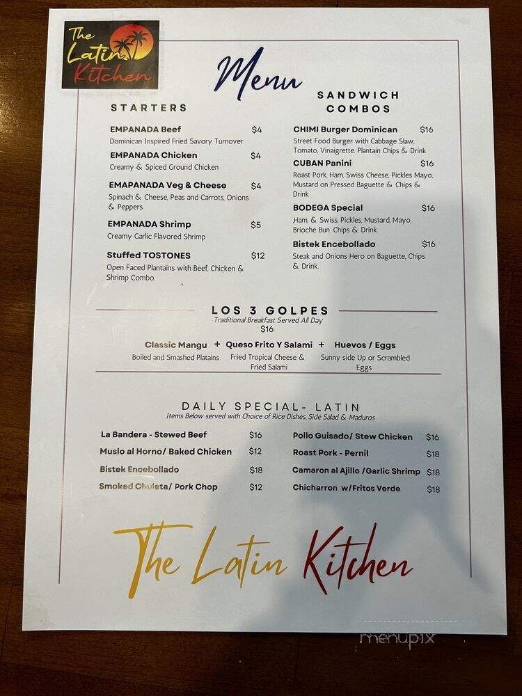 The Latin Kitchen - Shelby Township, MI menu_pic