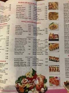 Sakura 22 - Woodstock, VA menu_pic