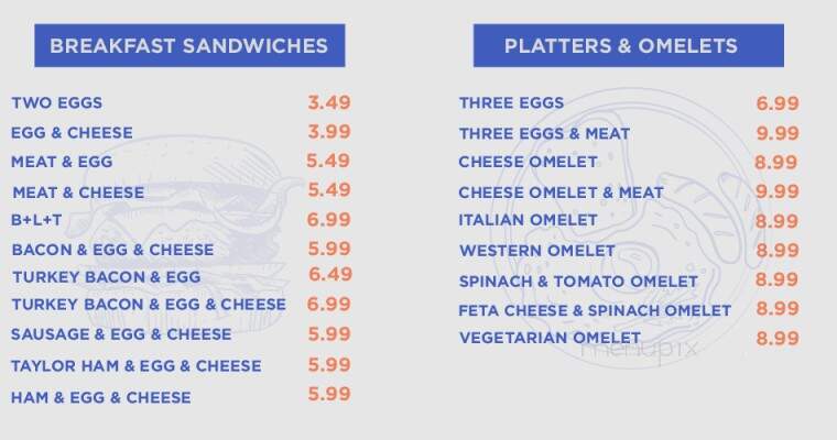 Mr Bagel and Deli - Elmwood Park, NJ menu_pic