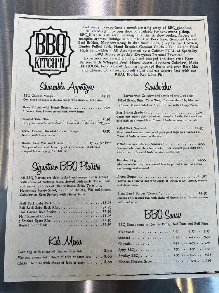BBQ Kitch'n - Anchorage, AK menu_pic