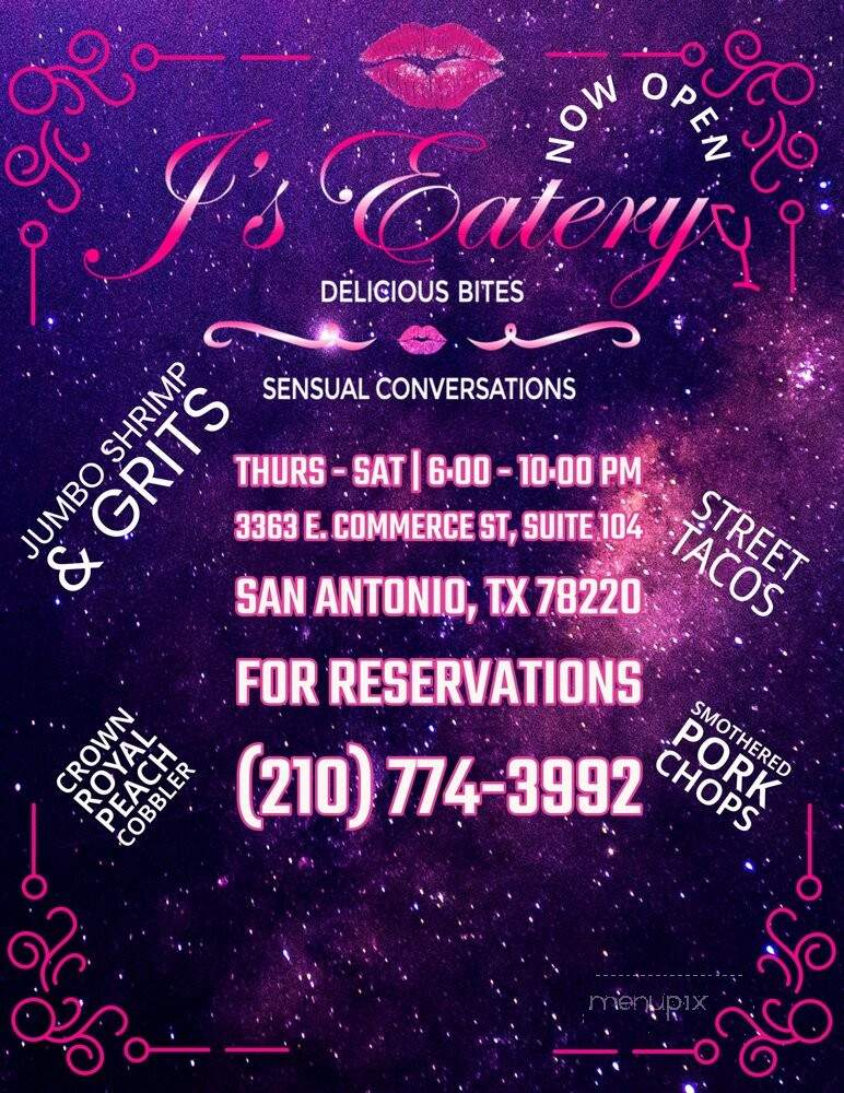 J' sEatery - San Antonio, TX menu_pic