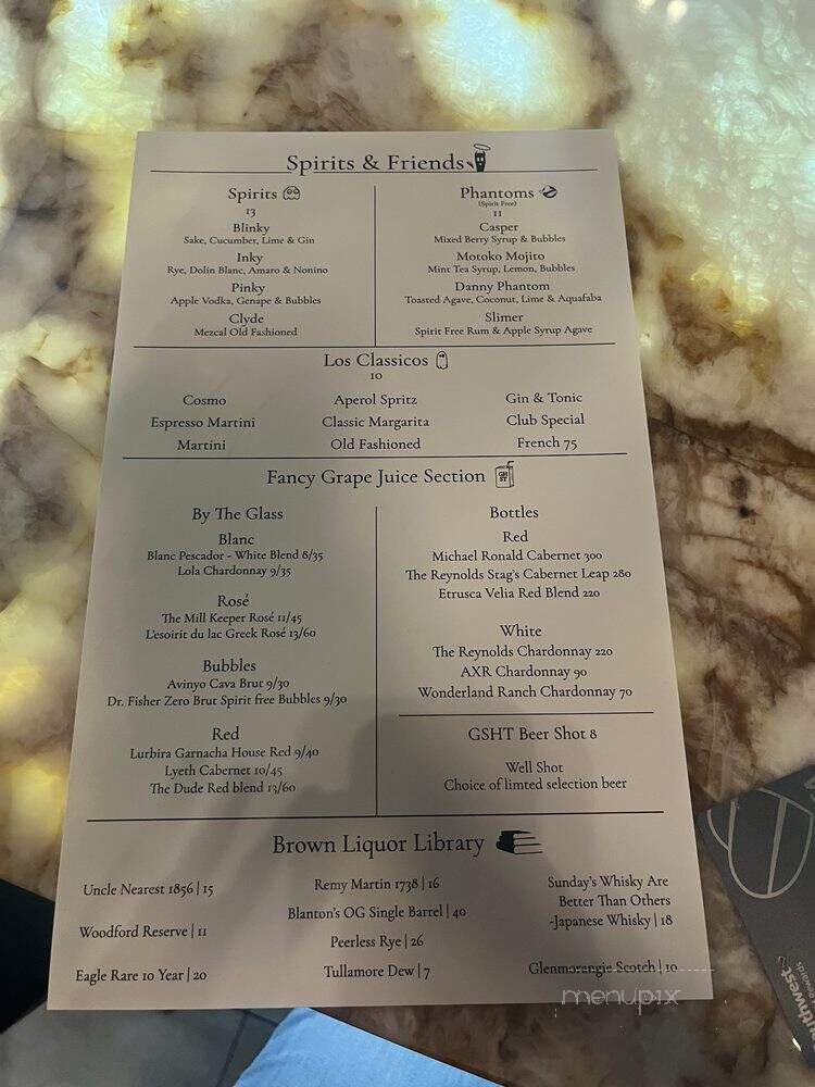 Ghst - Oklahoma City, OK menu_pic