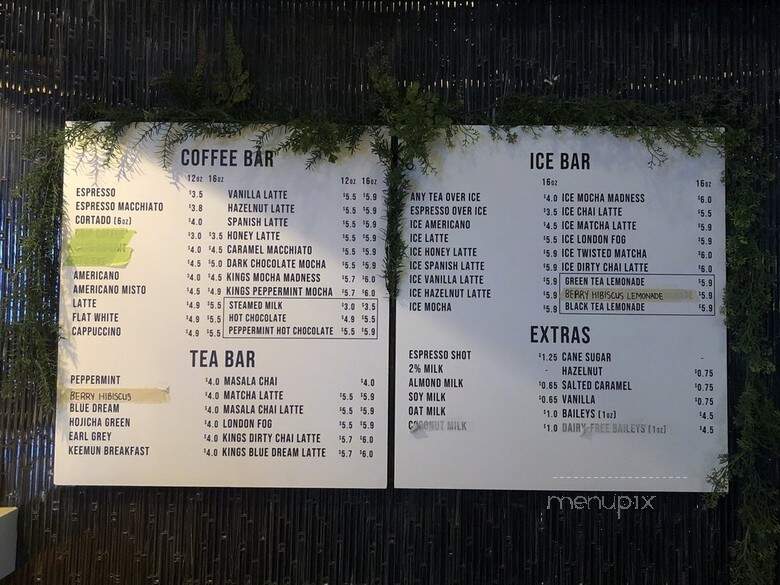 Black Coffeehouse + Lounge - Vancouver, BC menu_pic