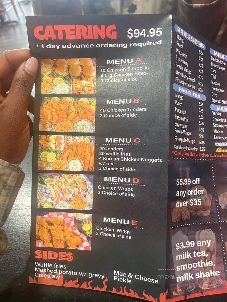 Hangry Joe's Hot Chicken - Alexandria, VA menu_pic