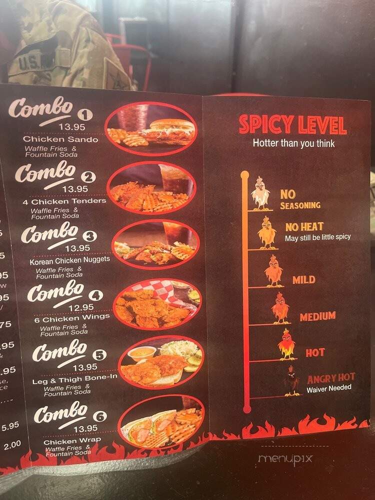 Hangry Joe's Hot Chicken - Alexandria, VA menu_pic