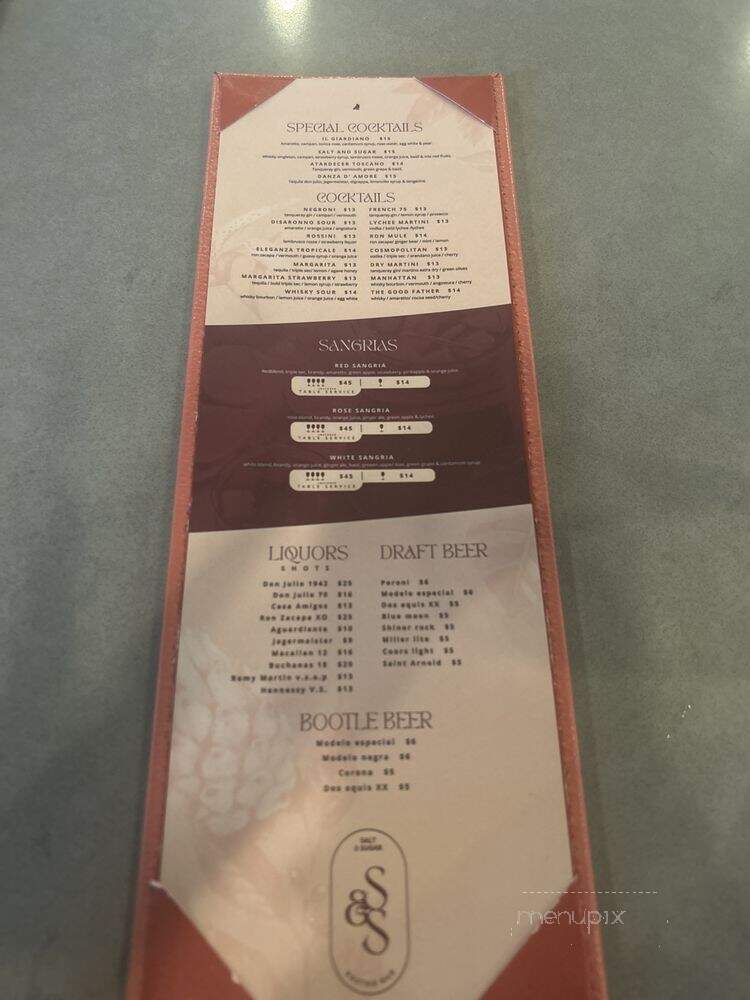 Salt & Sugar Gastro Bar - Cypress, TX menu_pic