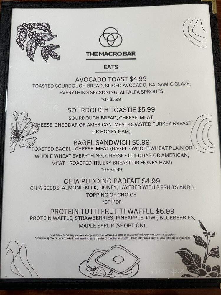 The Macro Bar - Cranston, RI menu_pic