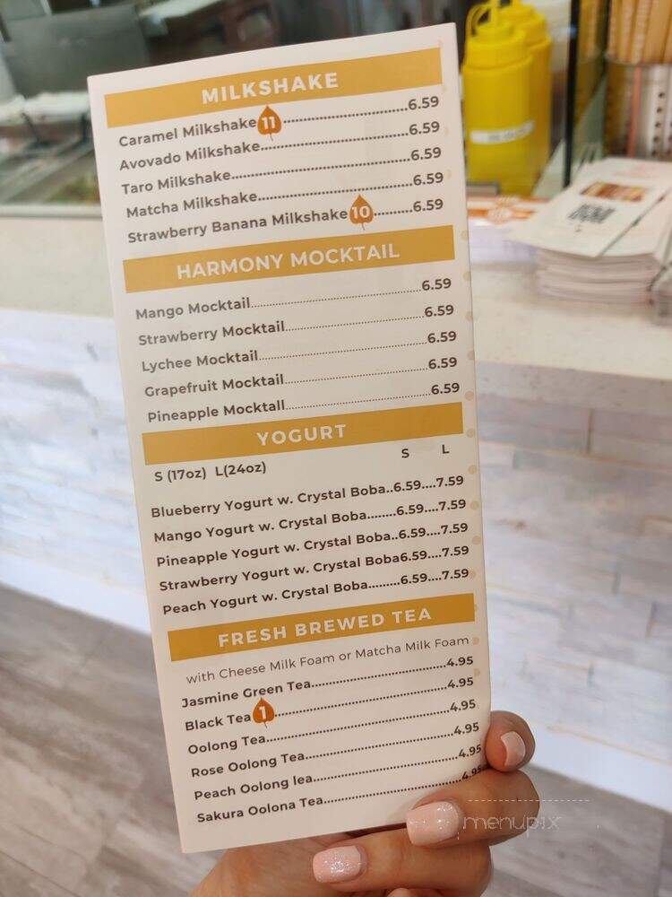 Harmony Tea Shoppe - Rancho Cucamonga, CA menu_pic