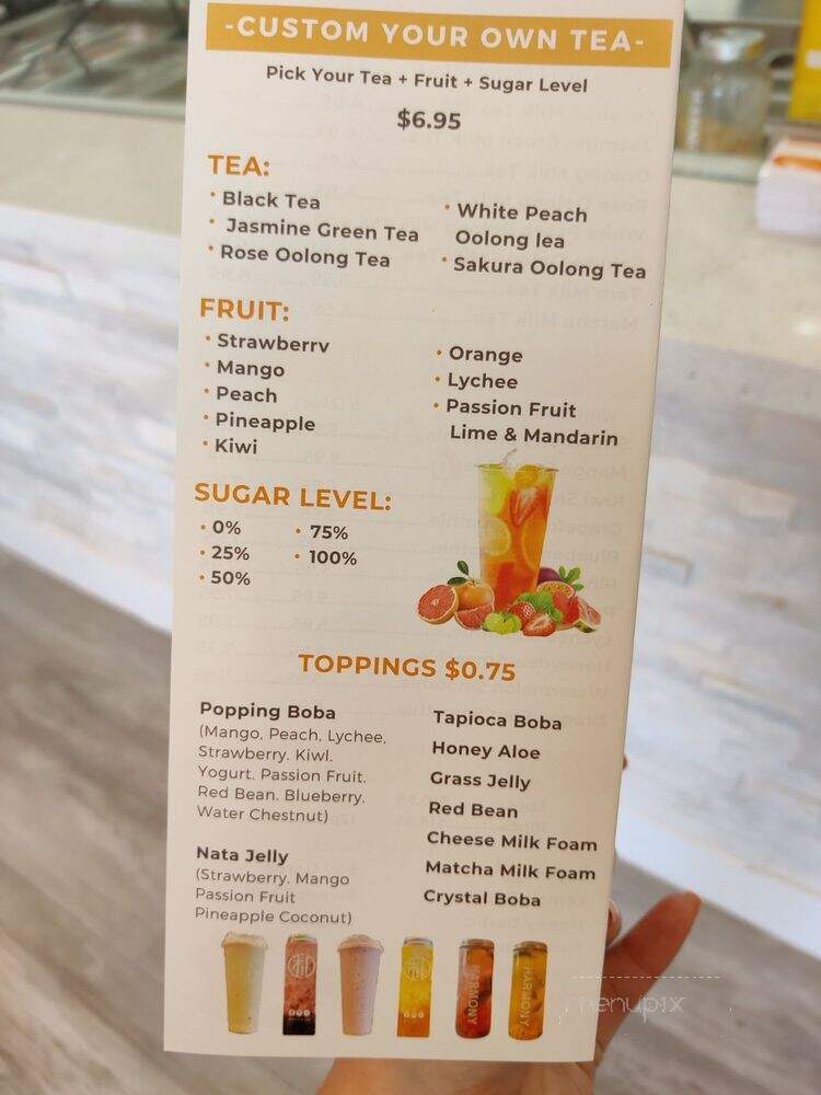 Harmony Tea Shoppe - Rancho Cucamonga, CA menu_pic