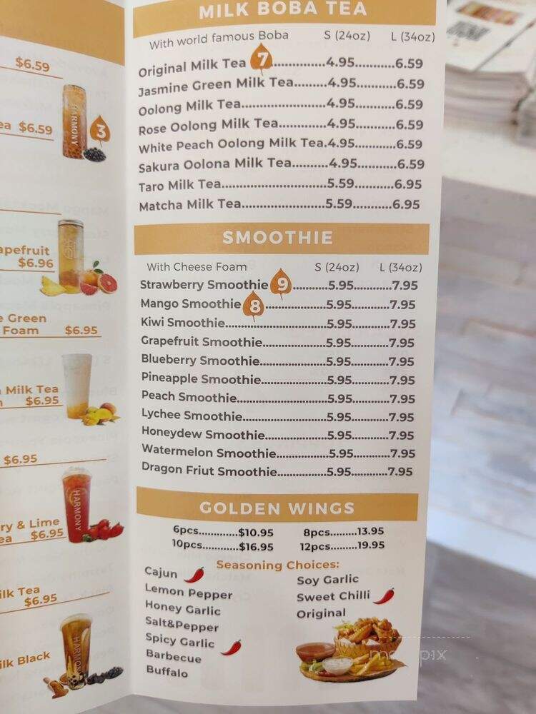 Harmony Tea Shoppe - Rancho Cucamonga, CA menu_pic