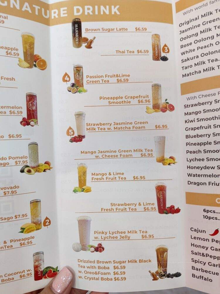 Harmony Tea Shoppe - Rancho Cucamonga, CA menu_pic