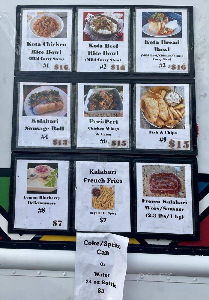 Taste Of Soweto - Denver, CO menu_pic