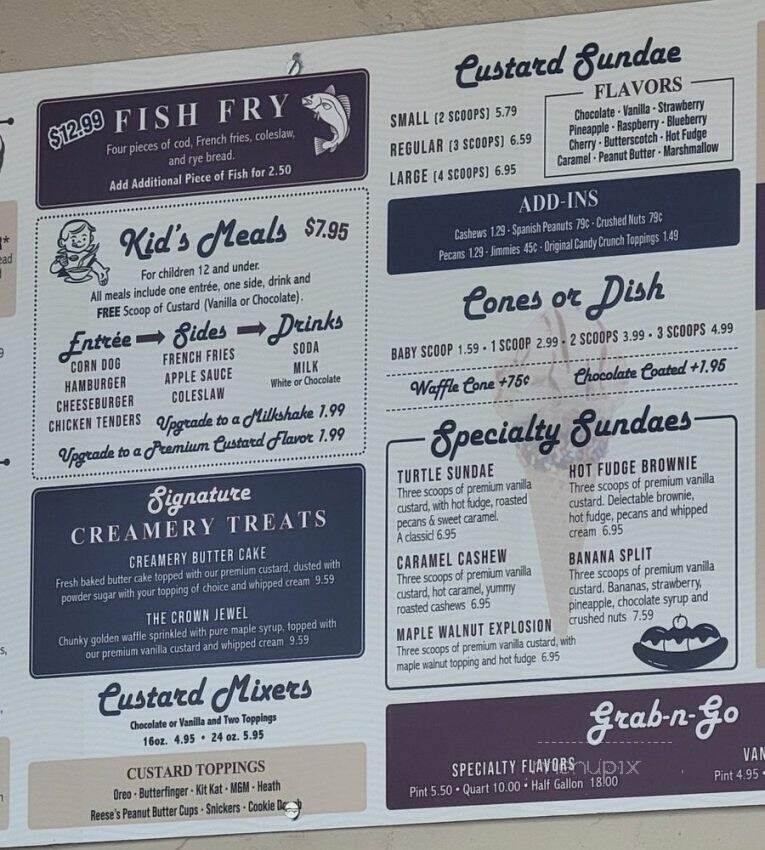 West Bend Creamery - West Bend, WI menu_pic