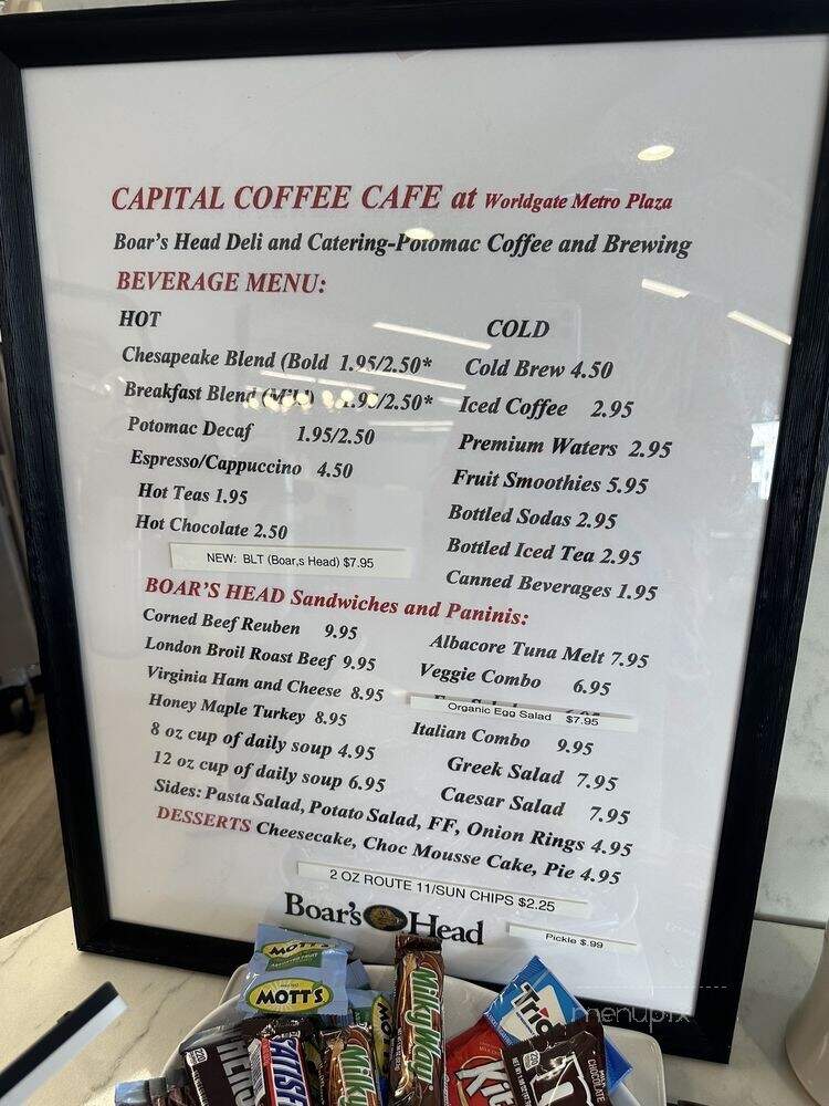 Capital Coffee Cafe - Herndon, VA menu_pic