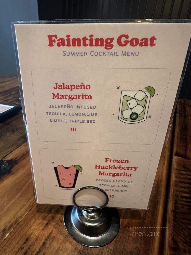 The Fainting Goat Pub - Livingston, MT menu_pic