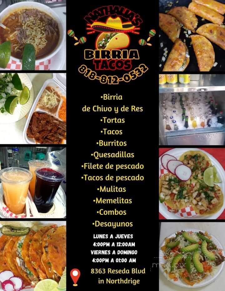 Birria Nathalia's - Los Angeles, CA menu_pic