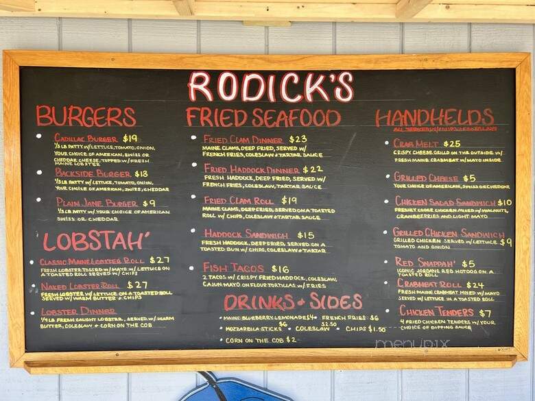 Rodick's - Southwest Harbor, ME menu_pic