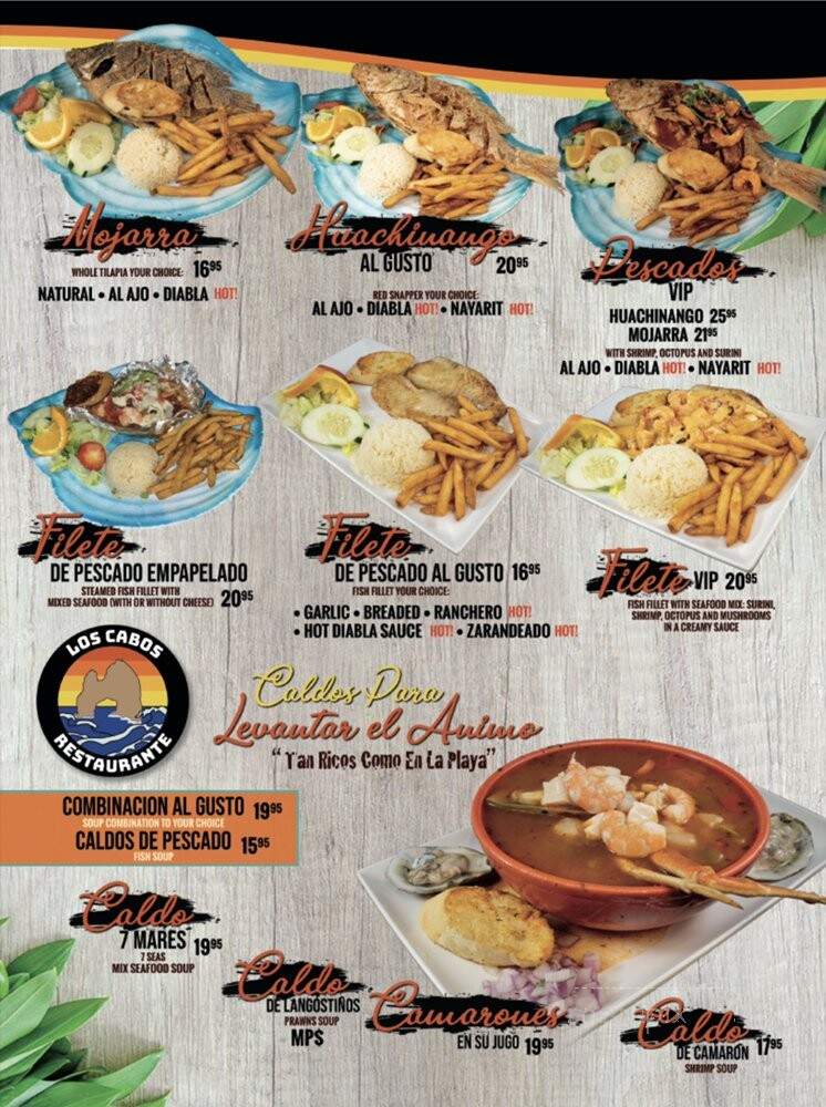 Los Cabos Restaurante - Hanover Park, IL menu_pic