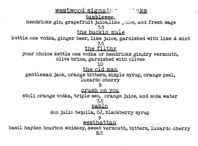 Westwood Bar & Grill - Johnstown, PA