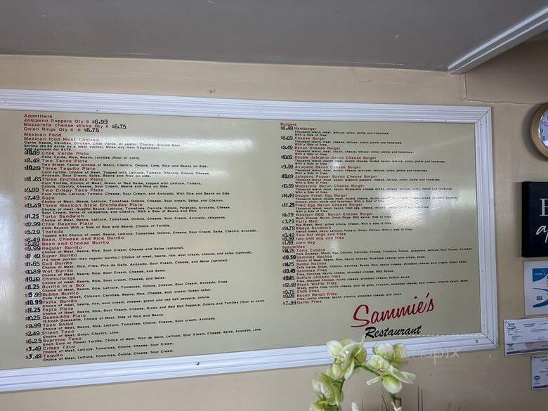 Sammie's Restaurant - Nicolaus, CA menu_pic