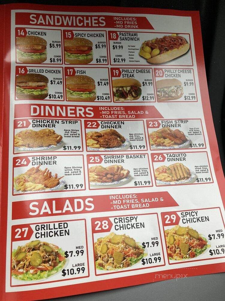 California Burger - Conway, SC menu_pic