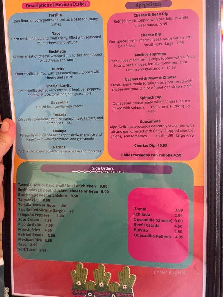 Panchitos Mexican Restaurant - Lawton, OK menu_pic