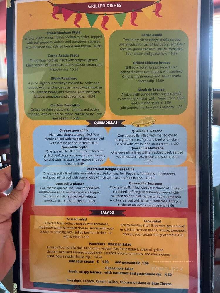 Panchitos Mexican Restaurant - Lawton, OK menu_pic