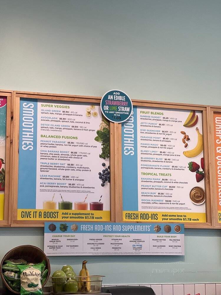 Tropical Smoothie Cafe - Waxhaw, NC menu_pic