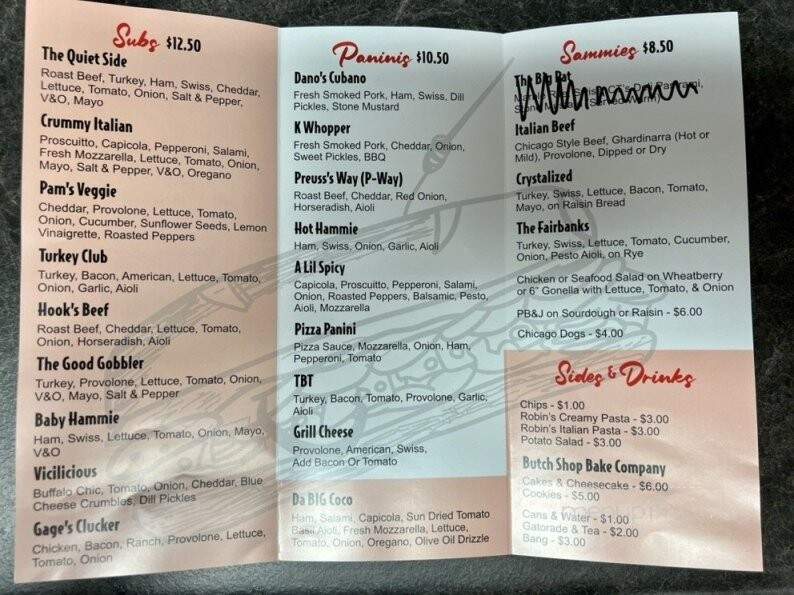 Quiet Side Deli - Hazelhurst, WI menu_pic