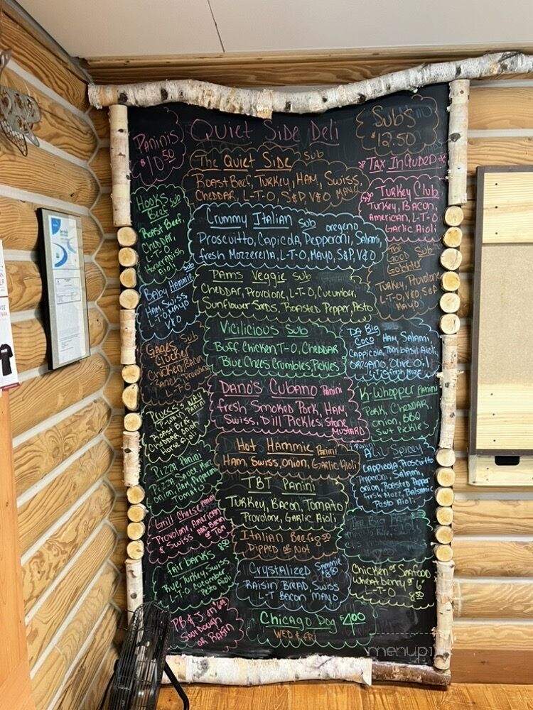 Quiet Side Deli - Hazelhurst, WI menu_pic
