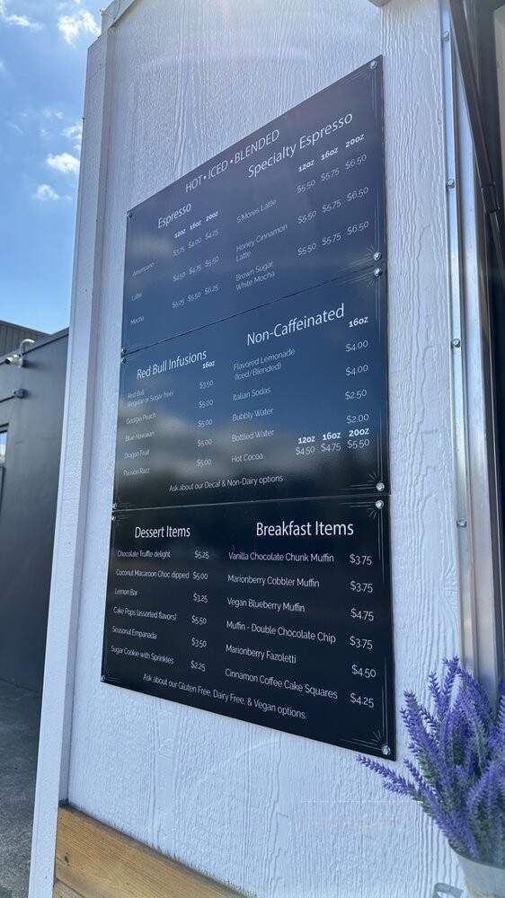 Arrow Coffee & Desserts - Beaverton, OR menu_pic