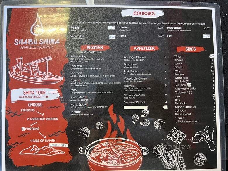 Shabu Shima - Fair Oaks, CA menu_pic