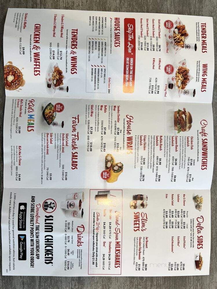 Slim Chickens - Meridian, ID menu_pic