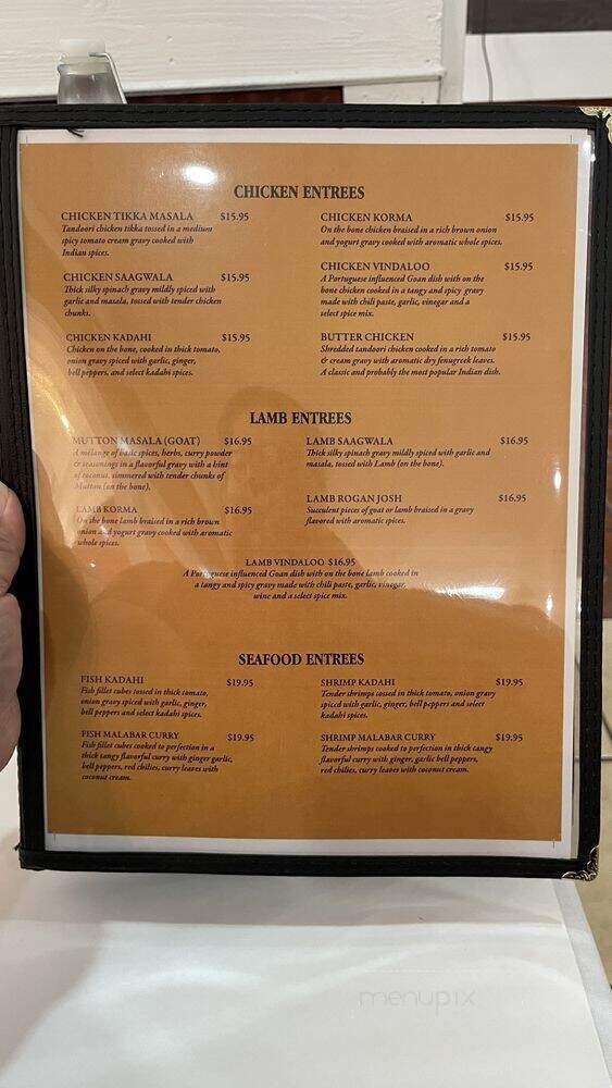 Muskaan Indian Cuisine - Bakersfield, CA menu_pic