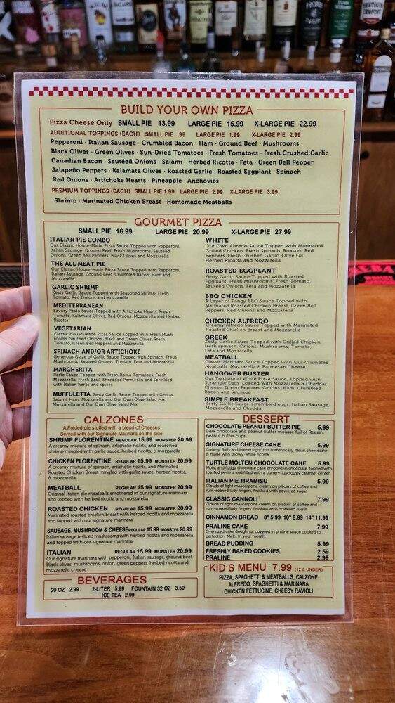The Original Italian Pie Uptown - New Orleans, LA menu_pic